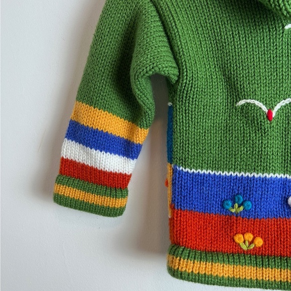 Peruvian Knit Sweater Wool Baby Multicolor - Picture 9 of 10